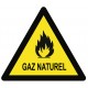 Panneau gaz naturel texte