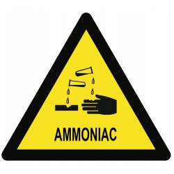 Panneau ammoniac texte