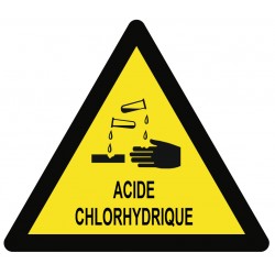 Panneau Acide Chlorhydrique texte
