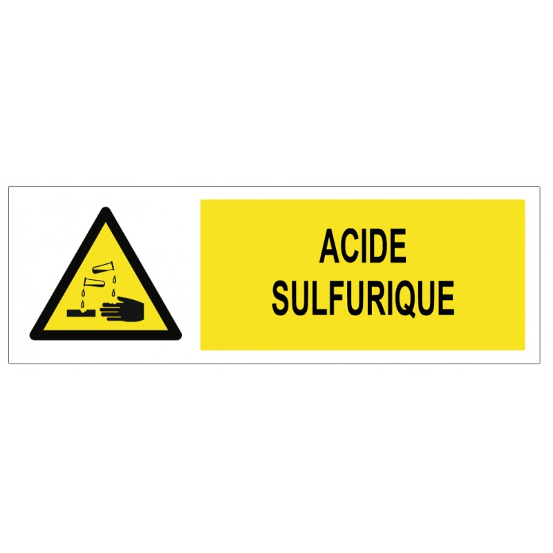 Panneaux danger - Acide sulfurique