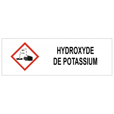 Panneau Hydroxyde de potassium
