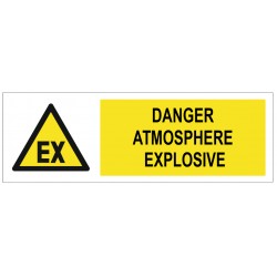 Panneau danger atmosphere explosive