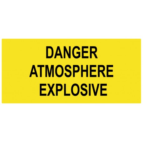 Panneau danger atmosphere explosive picto