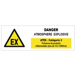 Panneau atmosphere explosive 1 picto