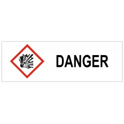 Panneau danger matieres explosives