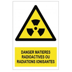 Panneau matieres radioactives