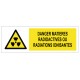Panneau matieres radioactives picto