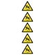 Autocollant picto matieres radioactives (lot 5)