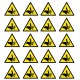 Autocollant pictogramme danger surface chaude (lot 20)