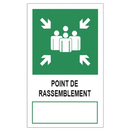 Panneau point de rassemblement (sur mesure)