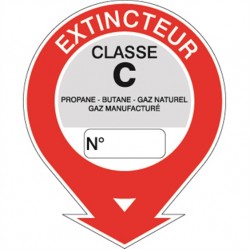 Adhesif extincteur classe BC