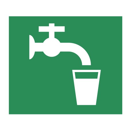 Panneau eau potable sigle (REFAB602)