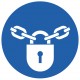 Panneau ISO 7010 M028 – Verrouillage obligatoire / Maintenir les armoires et installations dangereuses verrouillées