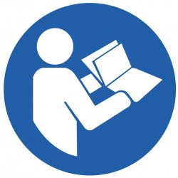 Panneau ISO 7010 M002 – Lire la notice / Consulter le manuel d’instructions