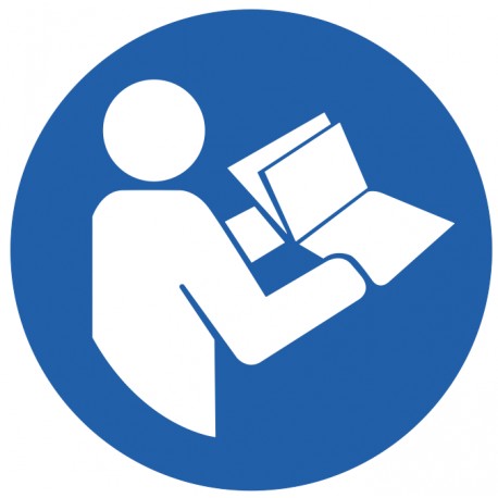 Panneau ISO 7010 M002 – Lire la notice / Consulter le manuel d’instructions
