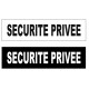 Autocollant securite privee