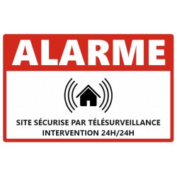 Panneau alarme propriété privée