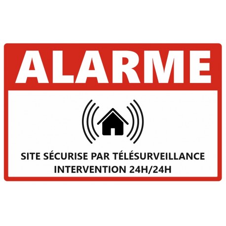 Panneau alarme propriété privée