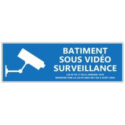 Panneau batiment sous videosurveillance