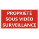 Panneau magasin sous videosurveillance