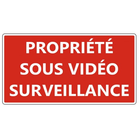 Panneau magasin sous videosurveillance