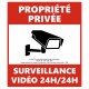 Panneau videosurveillance 24H /24