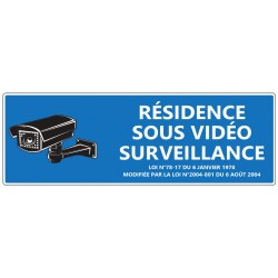 Plaque videosurveillance propriété privée