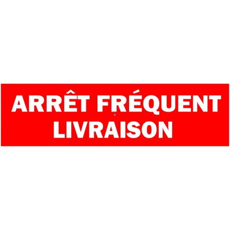 Panneau arrets frequants (vert)