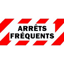 signalétique zebra arrets fréquents