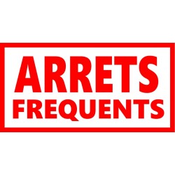 Autocollant arrets fréquents