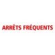 Autocollant arrets fréquents