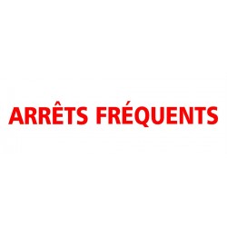 Autocollant arrets fréquents