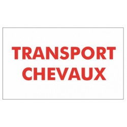 Panneau Attention chevaux signalétique