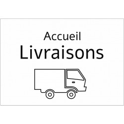 Autocollant signalétique livraison