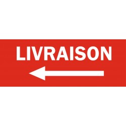 Panneau livraison fleche droite