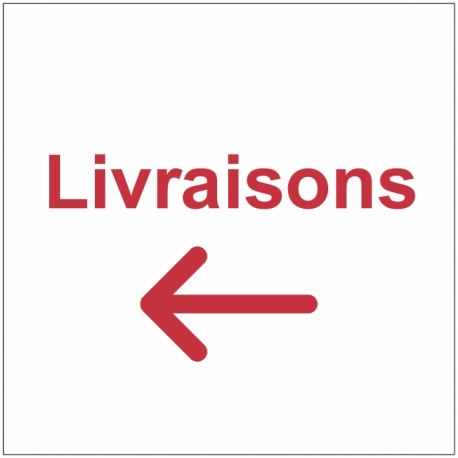 Panneau livraison (rouge)