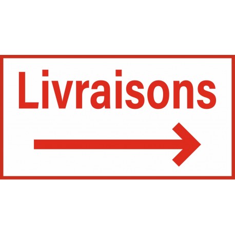 Signalisation livraison colis gauche