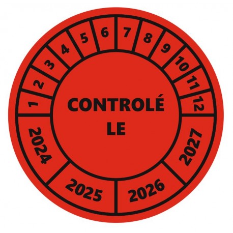 Pastille de controle (prochaine vidange)