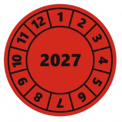 Autocollant Pastille de controle 2025