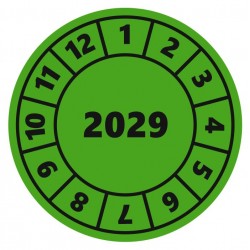 Autocollant Pastille de controle 2027