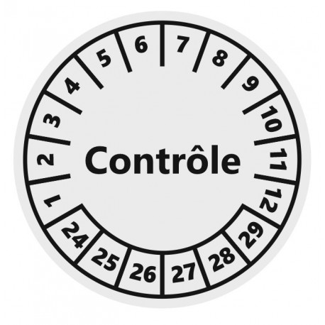 Pastille controle calibré