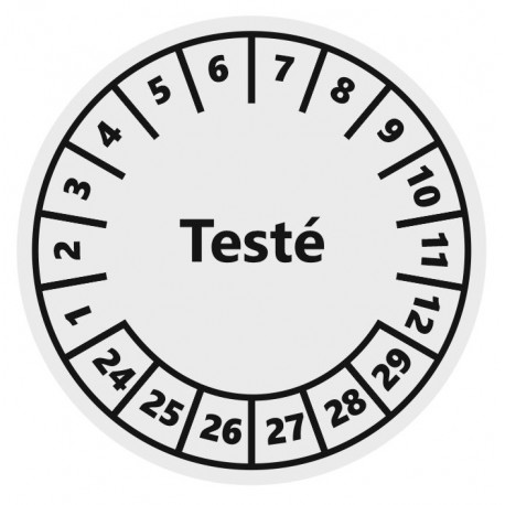 Pastille calendrier prochain réglages