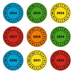 Pastille calendrier année 2024 / 2025