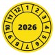 Pastille calendrier année 2025 / 2026