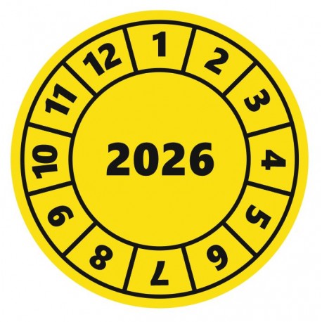 Pastille calendrier année 2025 / 2026