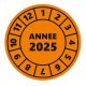 Autocollant calendrier année 2024