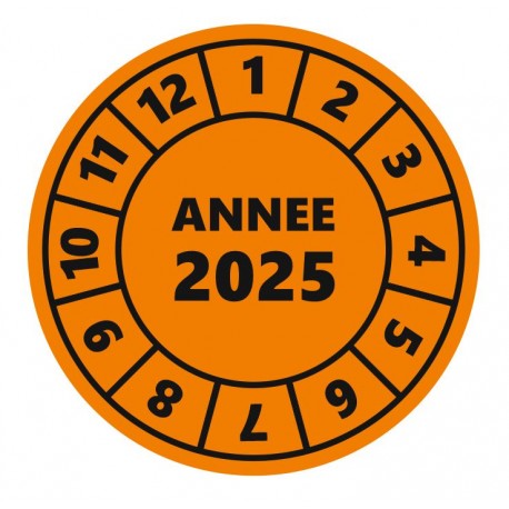 Autocollant calendrier année 2024