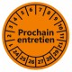 Autocollant calendrier prochaine inspection