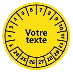 Pastille de controle personnalisable 2025