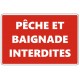 Panneau baignade interdite